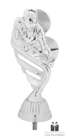 Figurka / Bilard / Srebrny / 55x130 mm