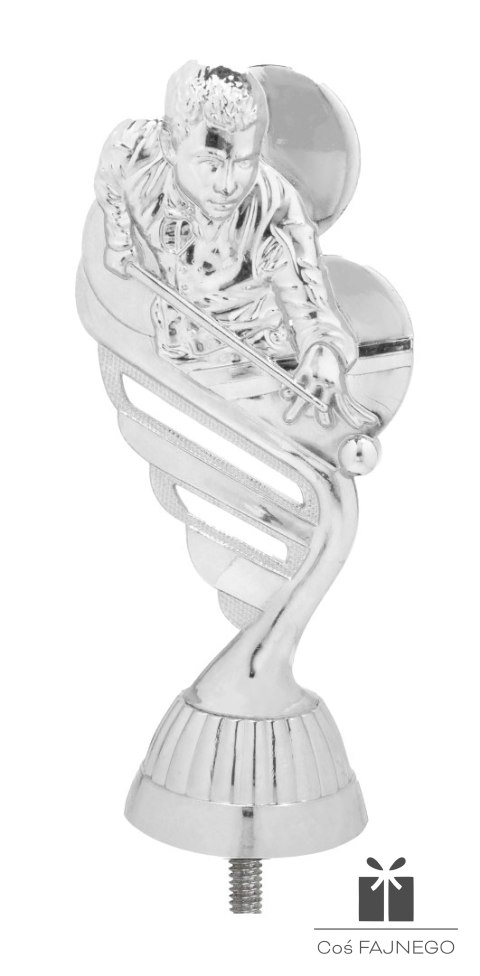 Figurka / Bilard / Srebrny / 55x130 mm