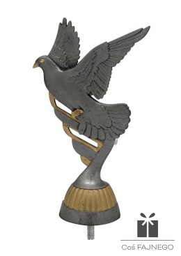 Figurka / Gołębiarstwo / Srebrny/Złoty / 75x130 mm