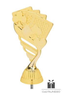 Figurka / Karty / Złoty / 75x130 mm