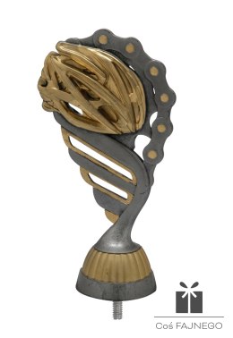 Figurka / Kolarstwo / Srebrny/Złoty / 70x130 mm
