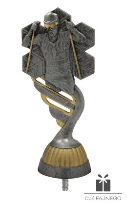 Figurka / Narciarstwo / Srebrny/Złoty / 60x130 mm