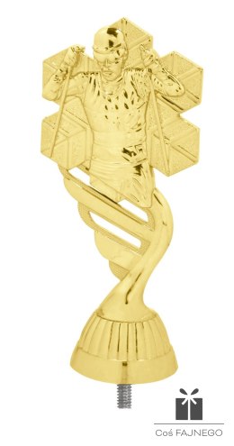 Figurka / Narciarstwo / Złoty / 60x130 mm