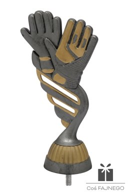 Figurka / Piłka nożna / Srebrny/Złoty / 65x130 mm