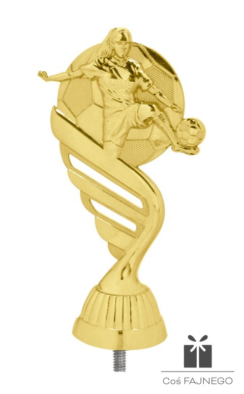 Figurka / Piłka nożna kobiety / Złoty / 70x130 mm