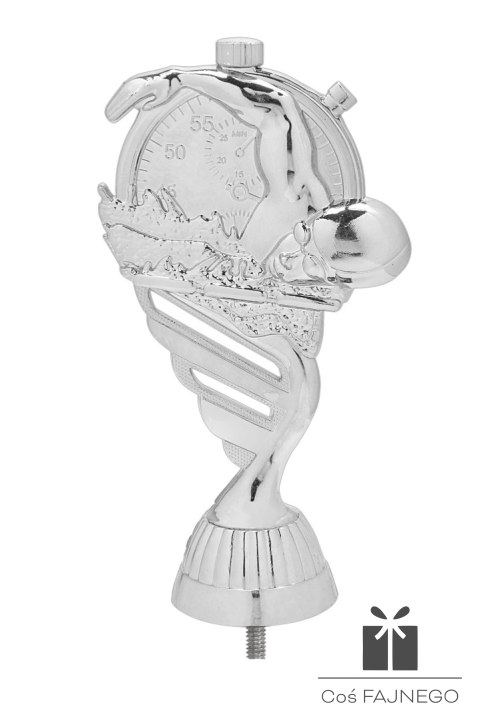 Figurka / Pływanie / Srebrny / 75x130 mm