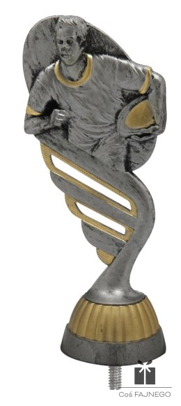 Figurka / Rugby / Srebrny/Złoty / 555x130 mm