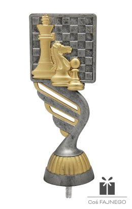 Figurka / Szachy / Srebrny/Złoty / 50x130 mm