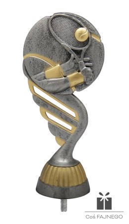 Figurka / Tenis / Srebrny/Złoty / 60x130 mm