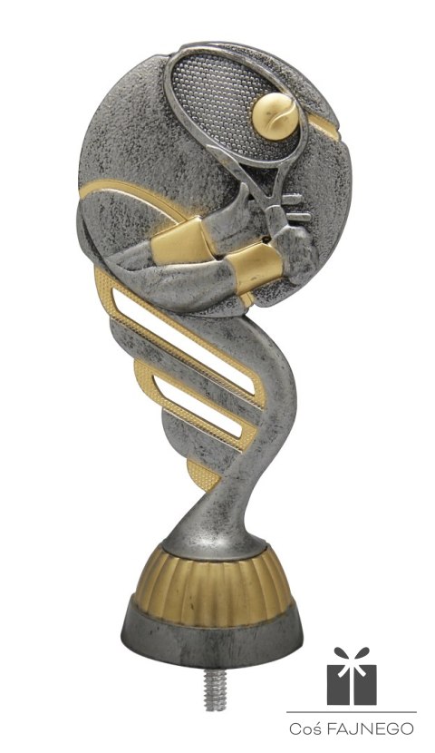 Figurka / Tenis / Srebrny/Złoty / 60x130 mm