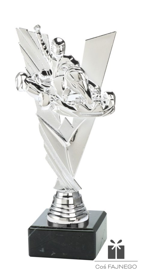 Statuetka / Karting / Srebrny / 210 mm