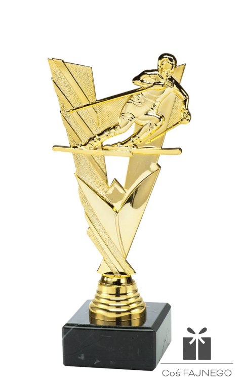 Statuetka / Narciarstwo / Złoty / 205 mm